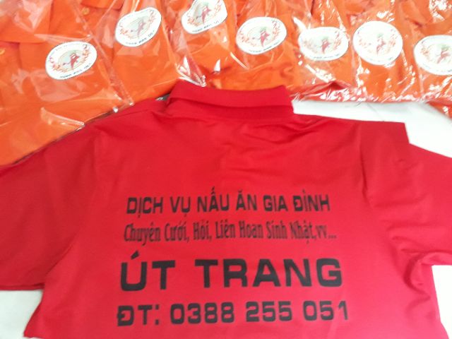 ÁO QUÁN ĂN NHÀ HÀNG CTY IN THEO YÊU CẦU