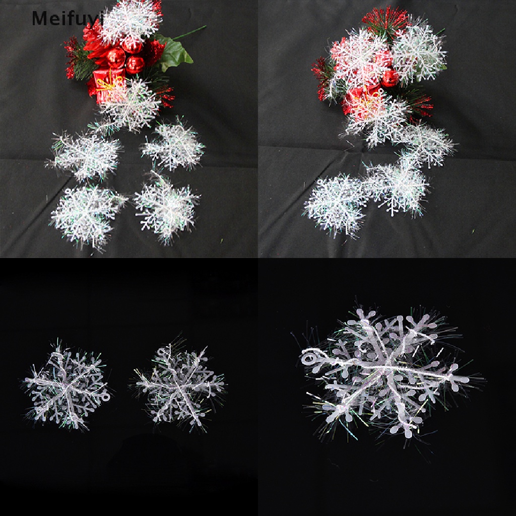 6 / 12 / 30 / 60 Bông Tuyết Trắng Trang Trí Cây Thông Noel