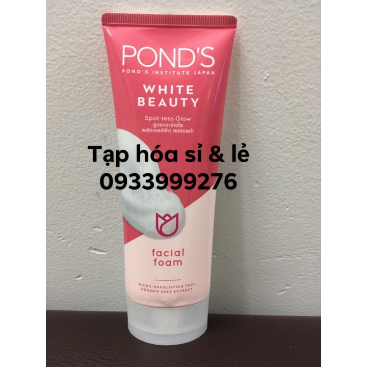 (Mẫu mới) Sữa rửa mặt Pond's trắng hồng rạng rỡ 100g