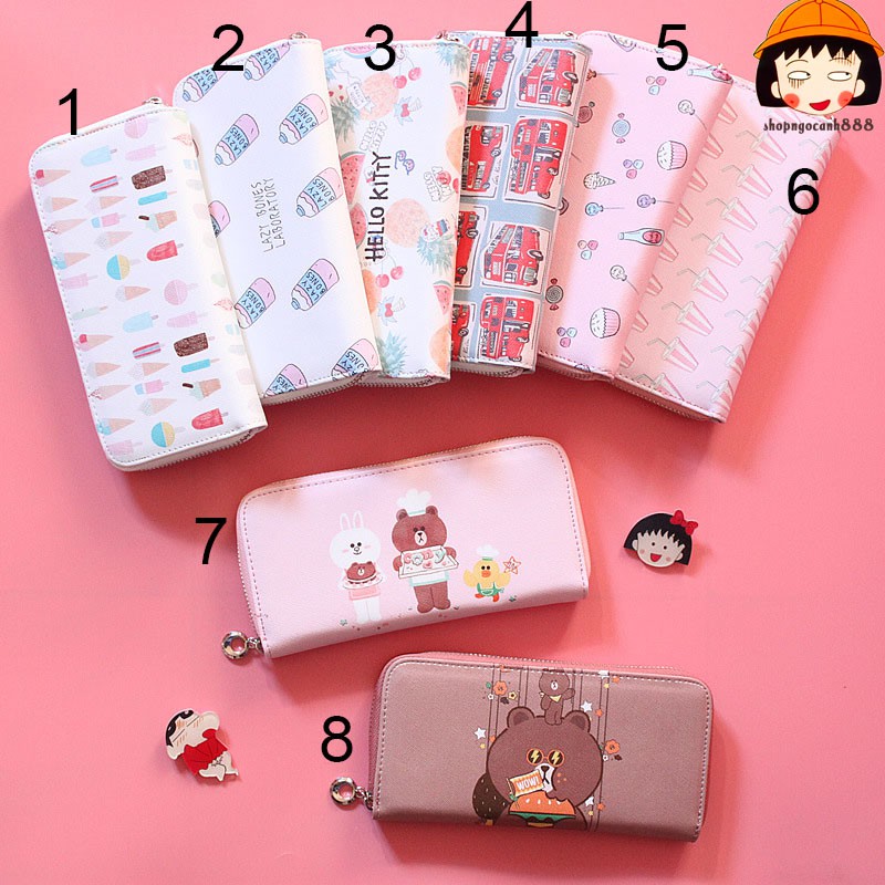 Bóp Ví Dài Cầm Tay Nữ Hoạt Hình Chất Xịn Chống Xước, Chống Nước Dùng Cực Bền ! | BigBuy360 - bigbuy360.vn