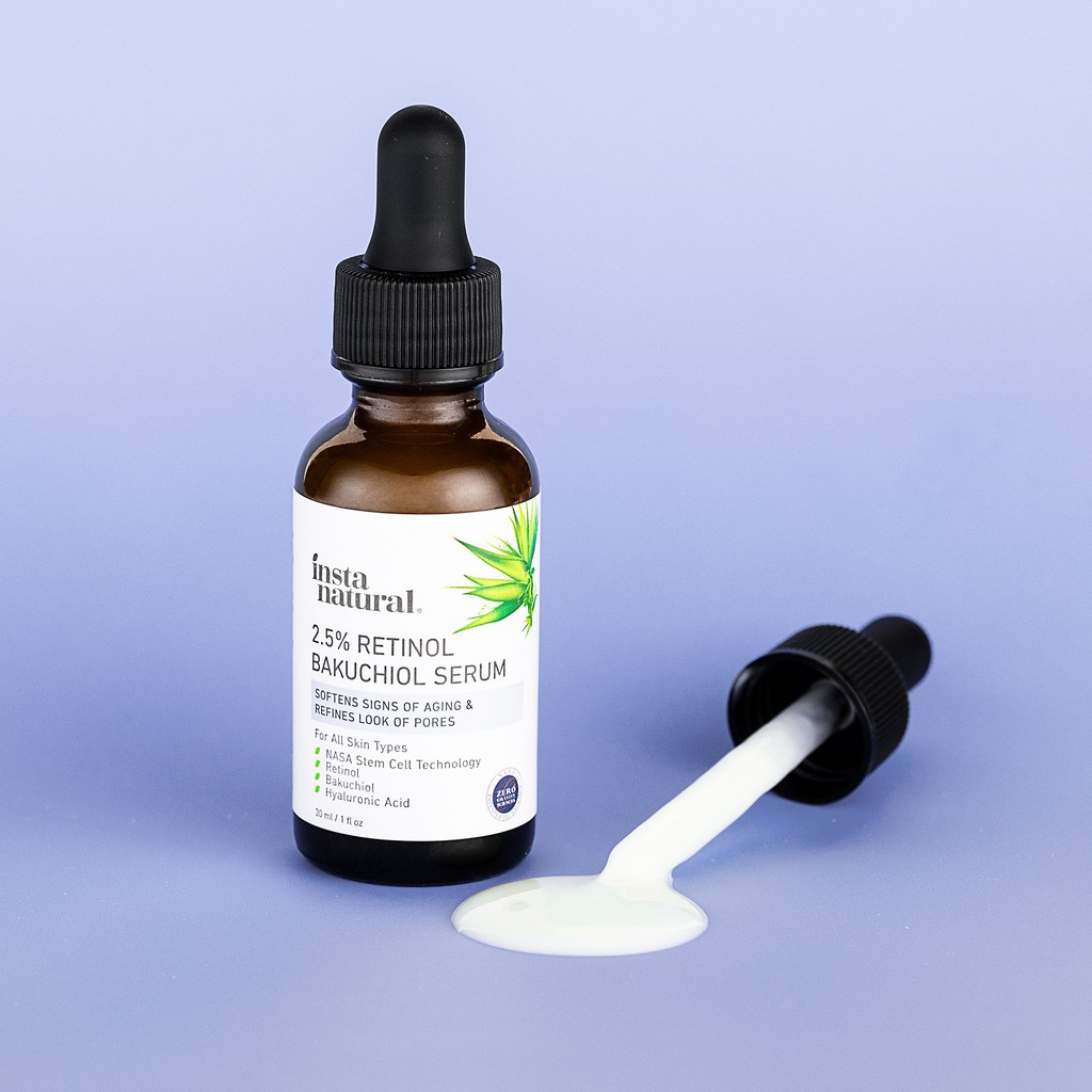 InstaNatural Serum Chống Lão Hóa 2.5% Retinol Bakuchiol 30ml/5ml