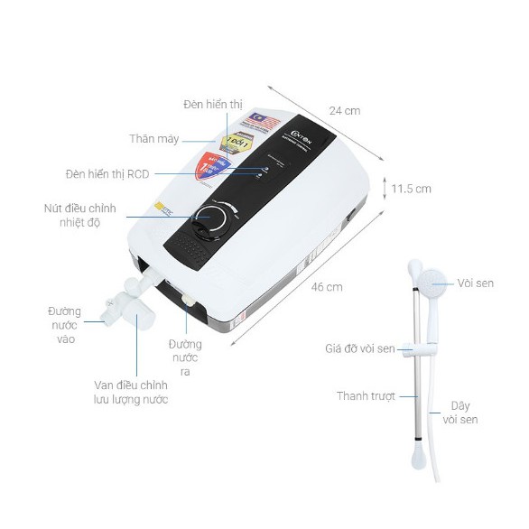 Máy Nước Nóng Centon WH8338