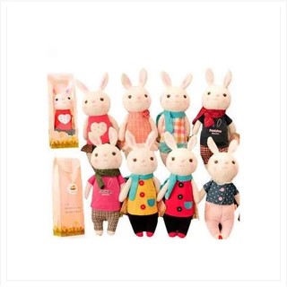 Thỏ Bông Áo Đỏ Dài 37cm x 12 cm