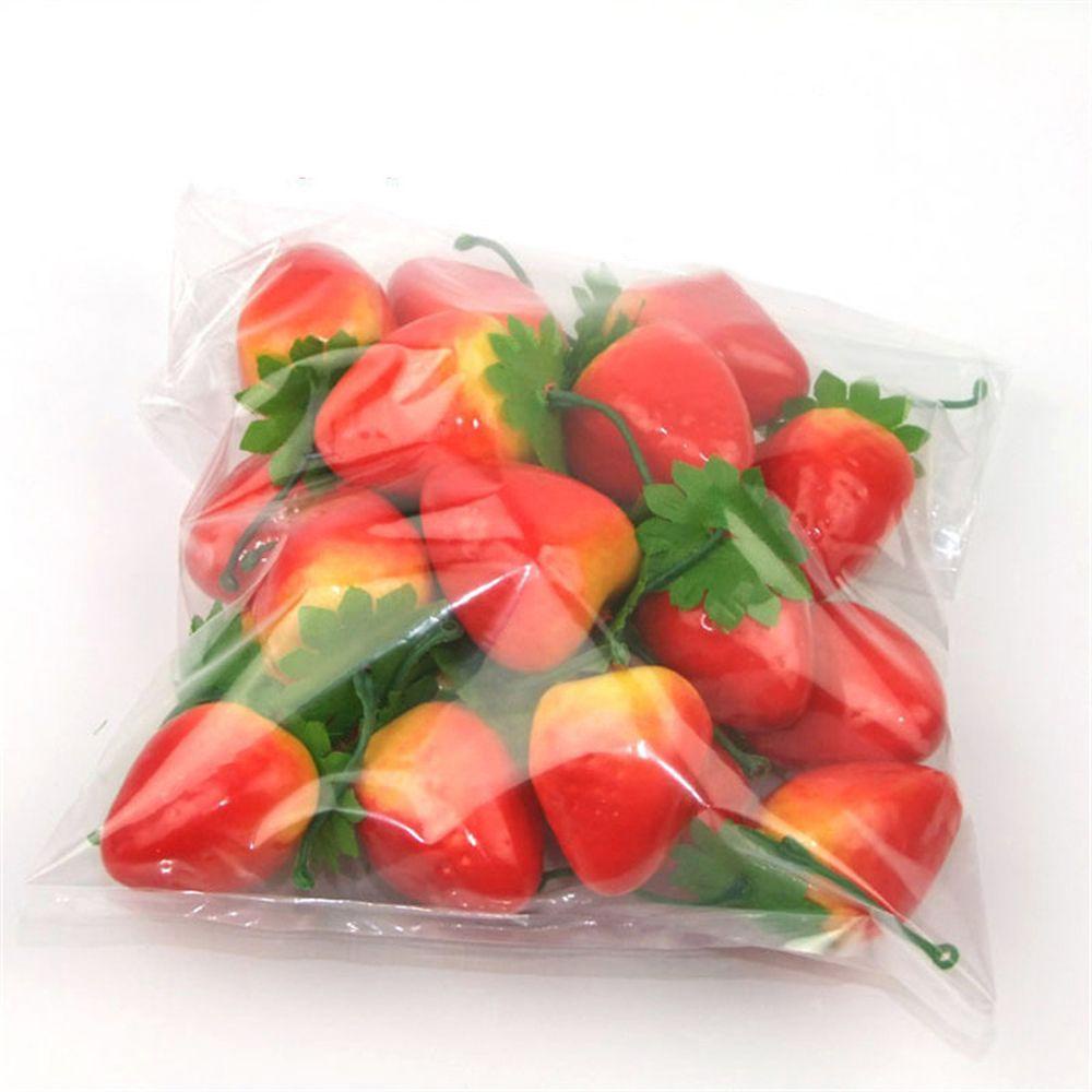 Bộ 20 Đồ trang trí Trái Dâu Mini Bằng Xốp Dùng Trang Trí Nhà Cửa / Làm Đạo Cụ Chụp Ảnh