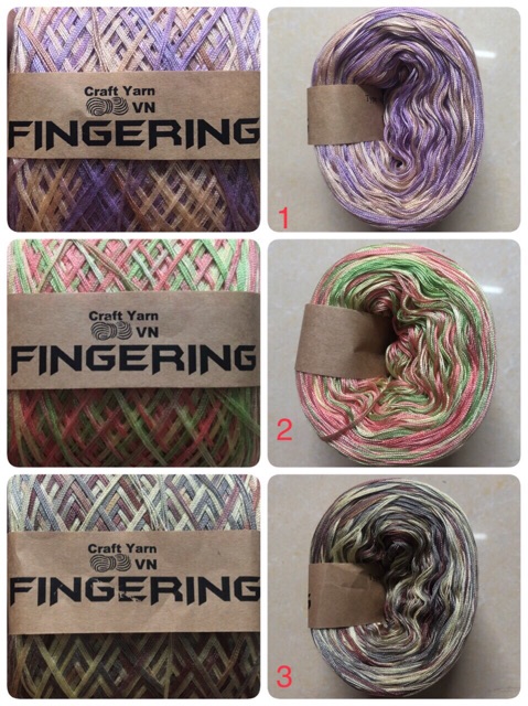 Sợi cotton bóng chập 4 FINGERRING