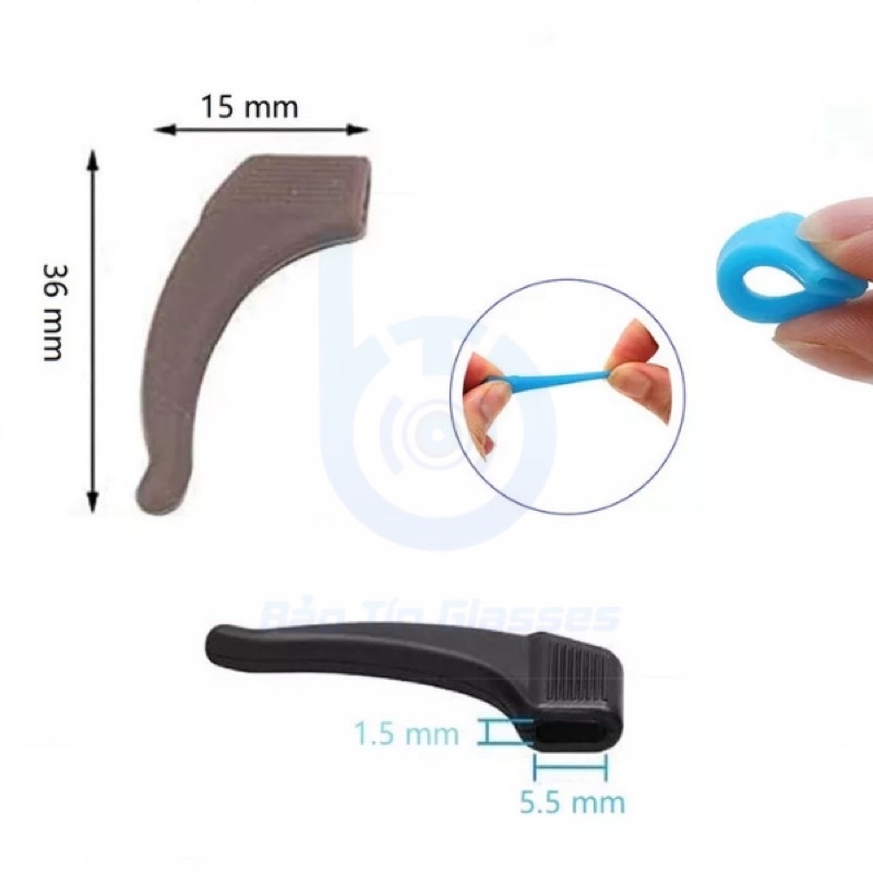 Cài tai Silicone cho mắt kính,Chống rơi,Chống tuột khi vận động