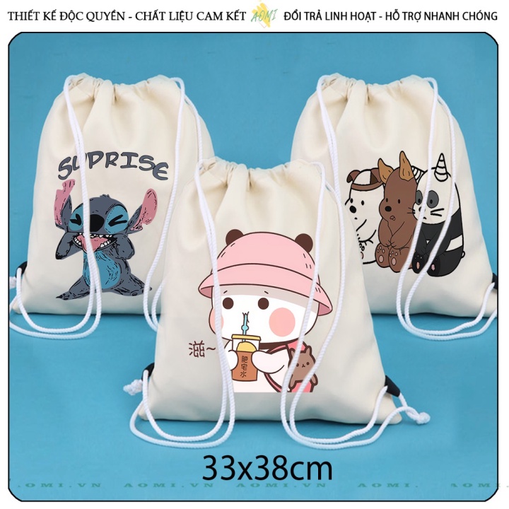 BALO MINI KUTE 2 vuhuyenstore DÂY RÚT NHỎ XINH UNISEX CHẤT CANVAS THỜI TRANG CUTE XINH ĐẸP TIỆN ÍCH DẠO