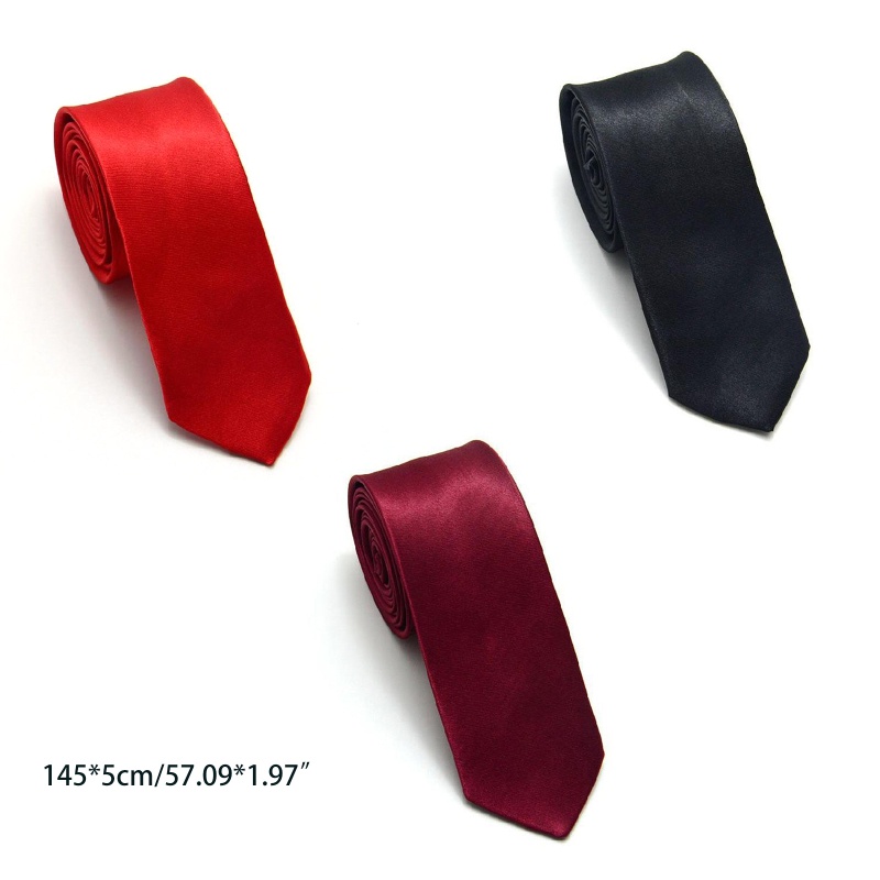 Cà Vạt Lụa Satin Nhiều Màu Thời Trang Cho Nam