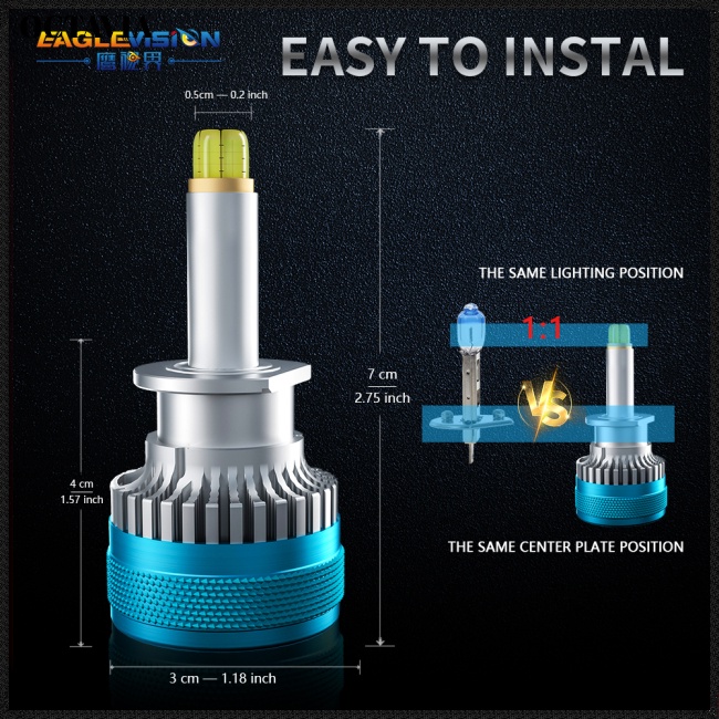 Đèn Pha Led 6000k 32000lm 100w 360 Độ Chống Thấm Nước Chất Lượng Cao Cho Xe Hơi