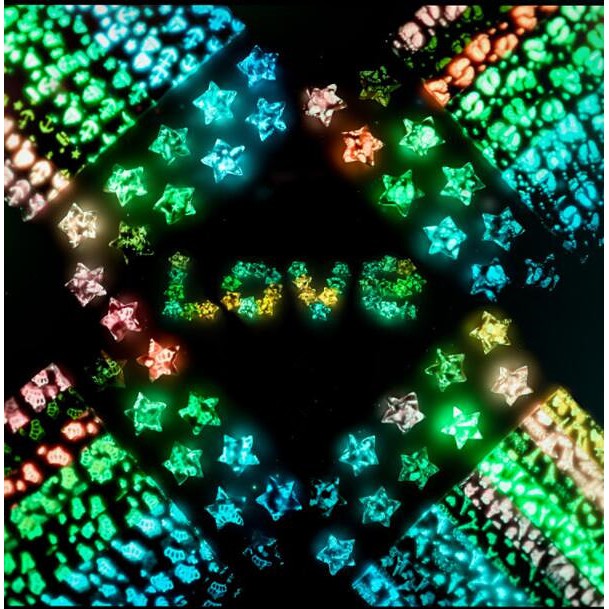 Gói 30 tờ giấy gấp ngôi sao origami phát sáng trang trí nội thất