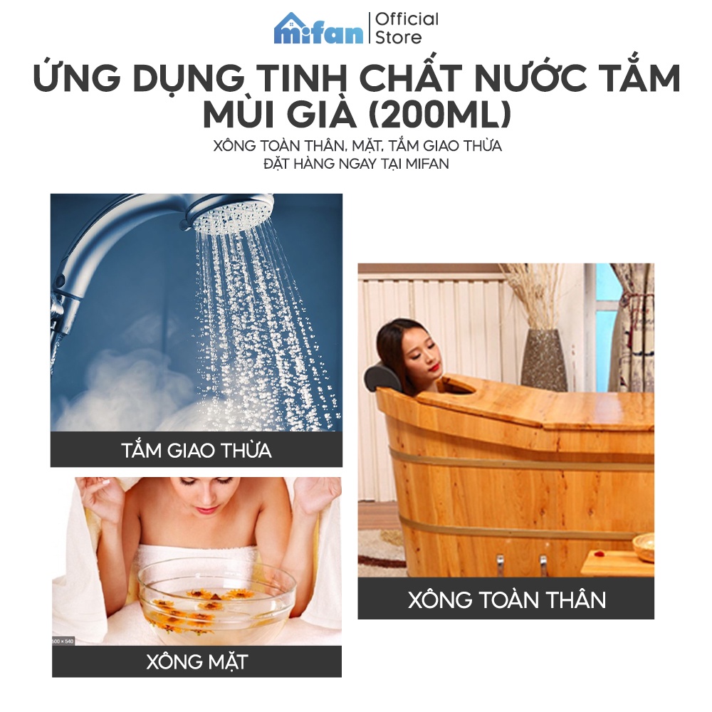 Bộ Tinh Dầu Mùi Già Pha Nước Tắm Giao Thừa và Nước Thơm Vệ Sinh Bàn Thờ KOLANBIS - Hút Tài Lộc - Quà Tặng Năm Mới