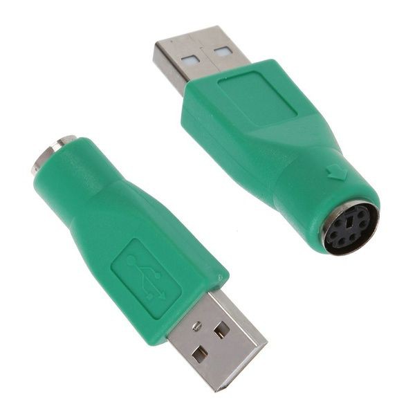 Set 2 jack cắm chuyển đổi lỗ cắm PS2 sang đầu cắm USB cho chuột và bàn phím chất lượng cao