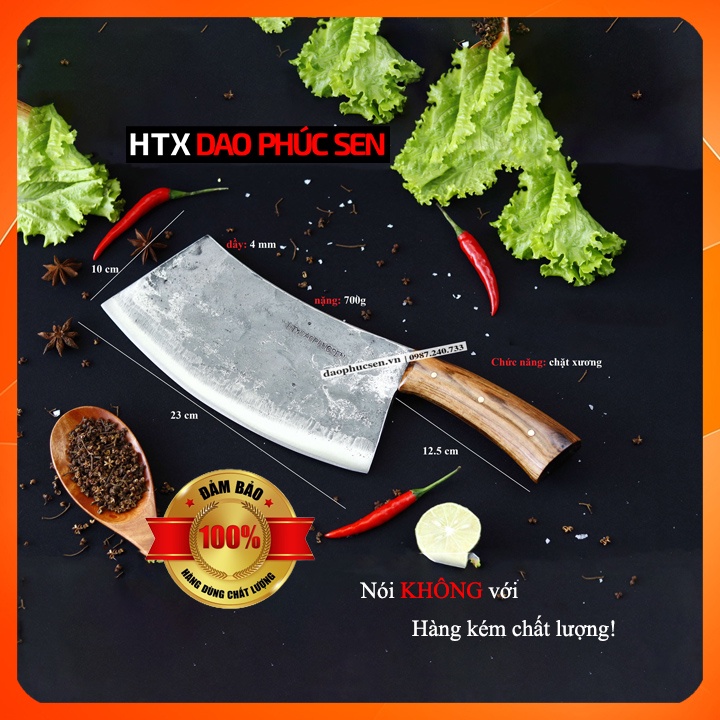 Dao Phúc Sen Dao Chặt Xương 03 Cán Cẩm