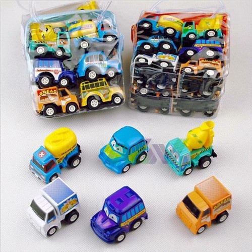 Đồ chơi ô tô 6 chiếc bánh đà cho bé oto tự chạy o to mini