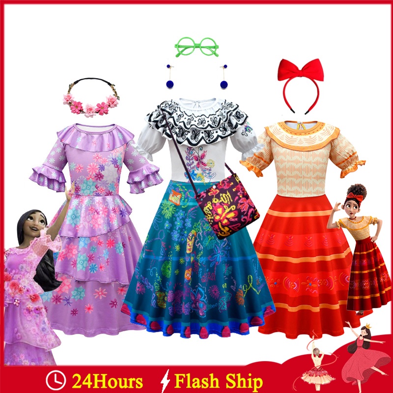 Khuyên Tai Công Chúa Disney Encanto Mirabel Hoá Trang Sang Trọng Cho Bé Gái