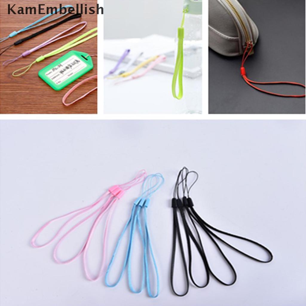 Set 10 dây đeo cổ tay bằng Nylon cho điện thoại máy ảnh USB