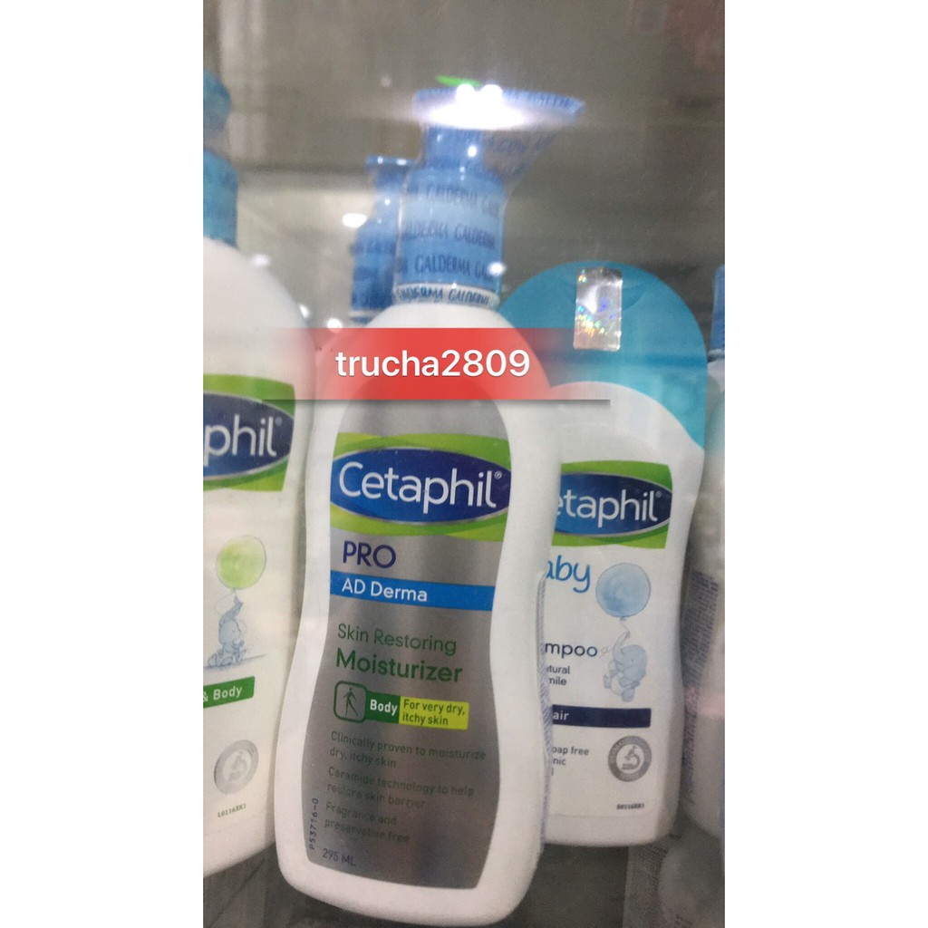 Kem dưỡng da chàm Cetaphil Lotion 400ml - Cetaphil Pro AD derrma body moisturizer (295ml)