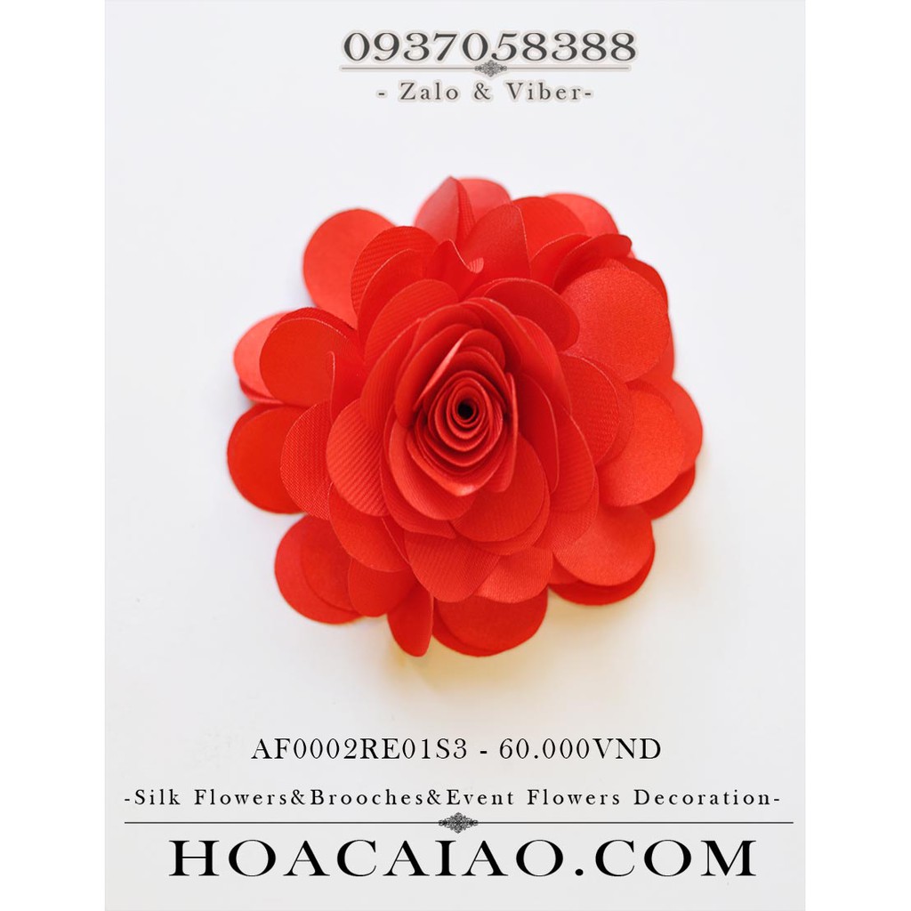 Hoa hồng lụa cài áo AF0002RE01S3