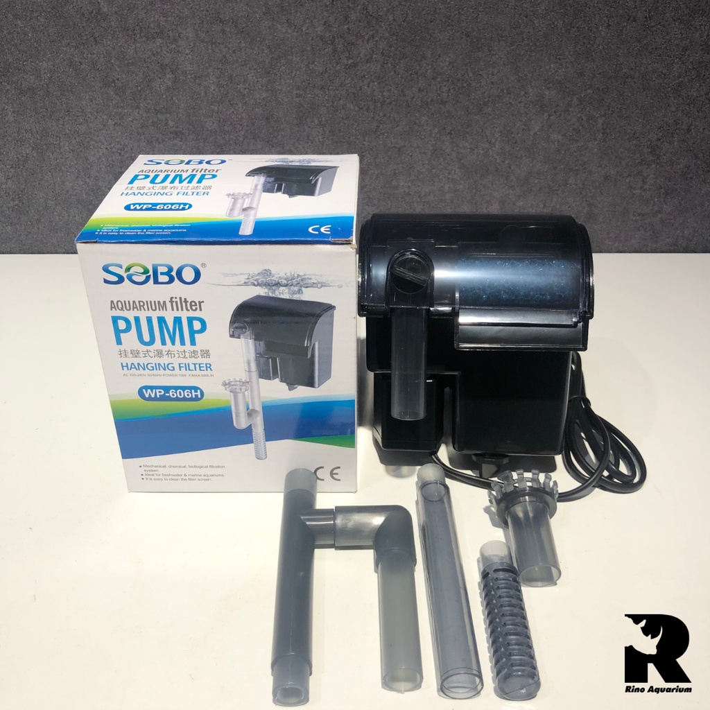 Lọc Thác Bể Cá Mini SOBO WP-606H | Máy Lọc Treo Dạng Thác Nước Cho Hồ Cá Cảnh, Thủy Sinh