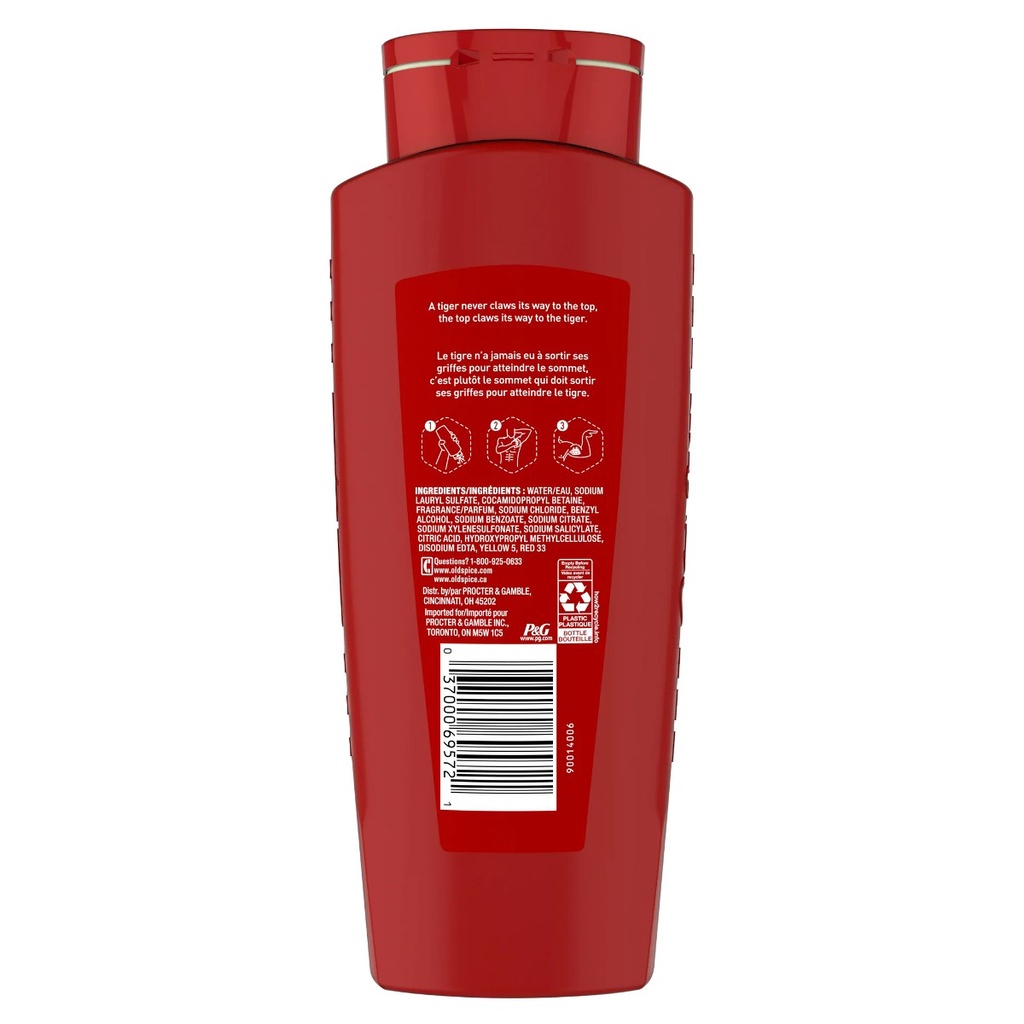 Sữa Tắm Old Spice Tiger Claw 621ML