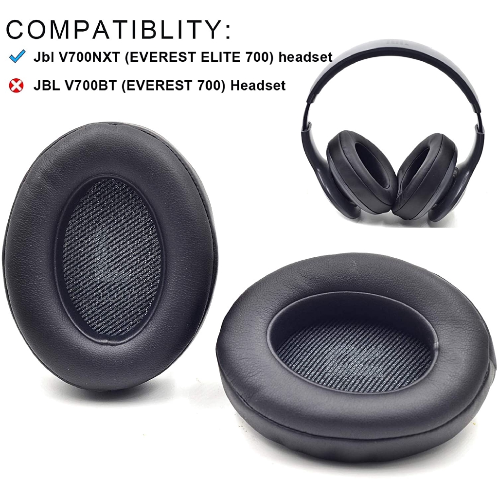 Replacement Ear Pads V700 Earpad Protein Leather and Memory Foam For JBL v700nxt (Everest Elite 700) Headphone (JBL v700nxt, Black)