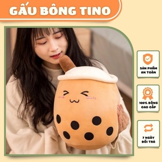 Gấu Bông Trà Sữa TINO Gấu Bông Cho Bé Gối Ôm Cute Giá Rẻ Đáng Yêu Mềm Mịn Co Dãn Không Làm Đau Bé Size 15 - 70cm