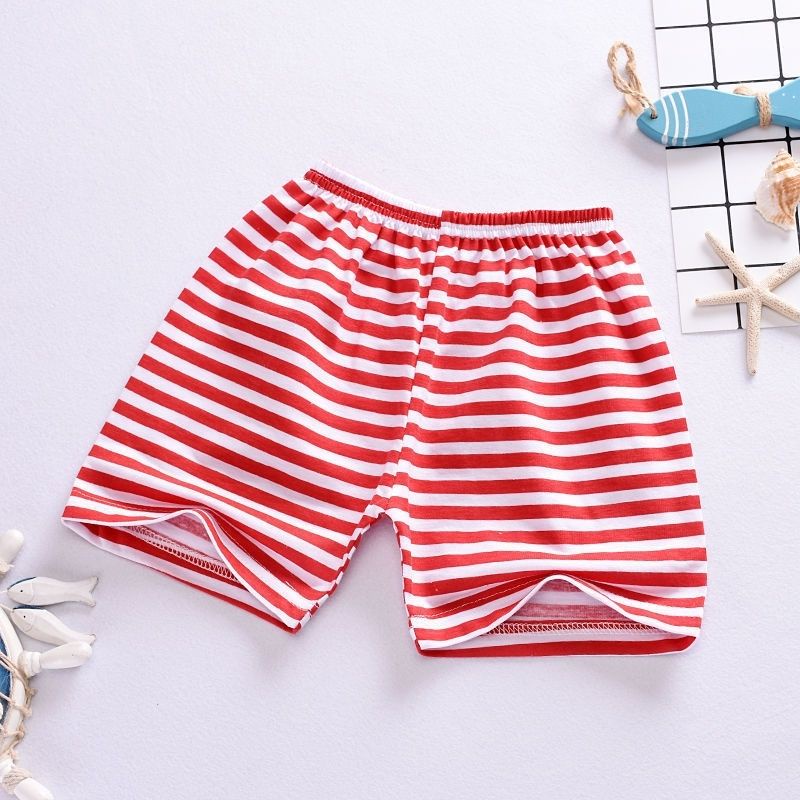 COMBO 10 QUẦN ĐÙI KẺ COTTON CO GIÃN CHO BÉ 8-18kg