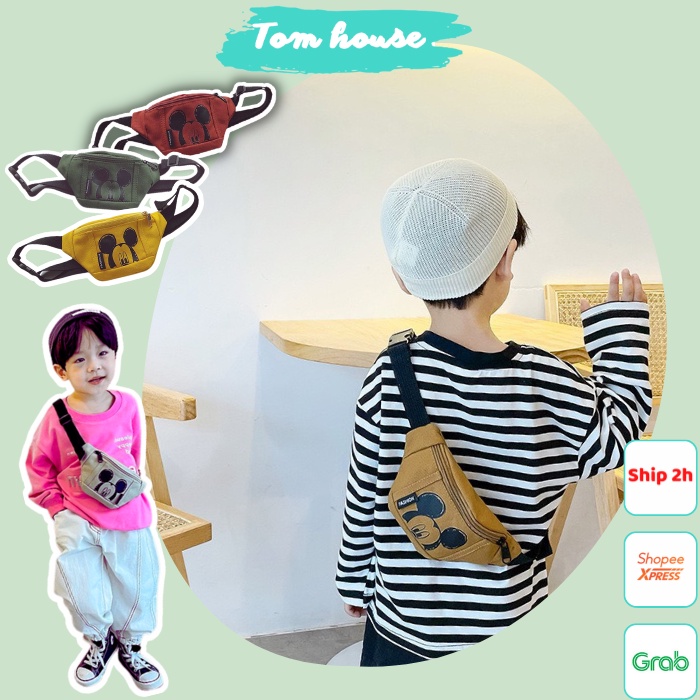 Túi đeo chéo trước ngực túi bao tử cho bé từ 2 tuổi phong cách Hàn Quốc 𝟎𝟐𝐓𝐃𝐂