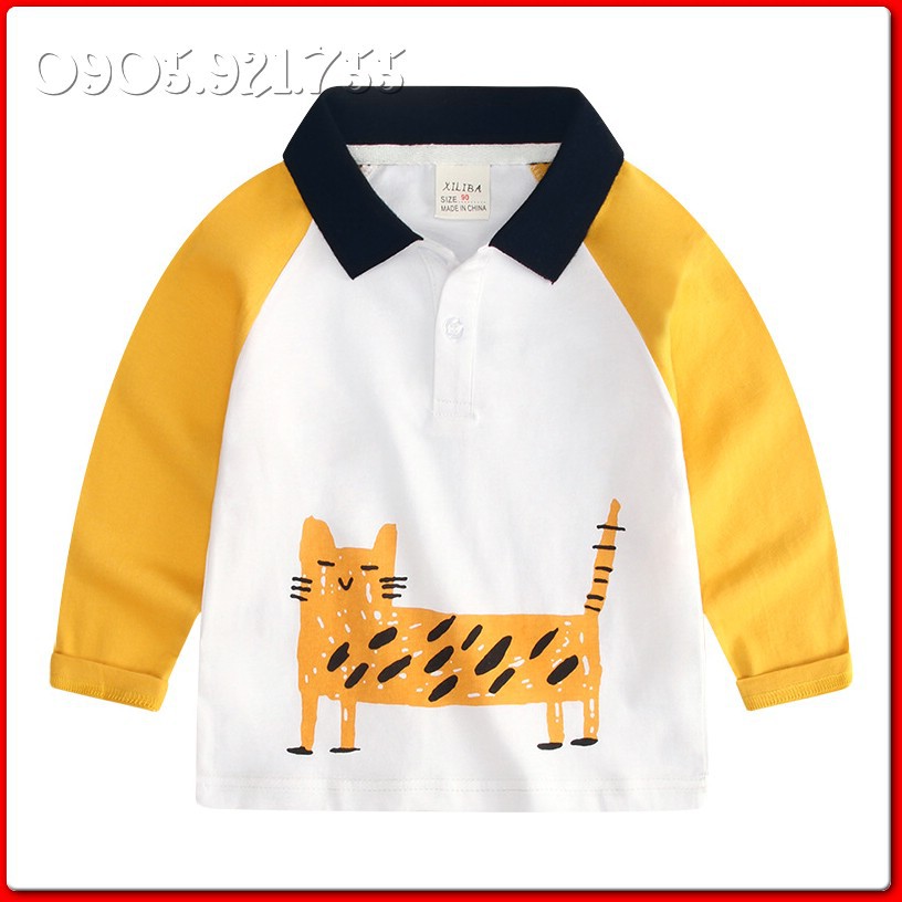 [THANH LÝ] ST17⚡Size90-130⚡Áo thun polo cho bé trai Xiliba, cotton 100%⚡HÀNG QUẢNG CHÂU CAO CẤP - QUẦN ÁO TRẺ EM⚡ | BigBuy360 - bigbuy360.vn