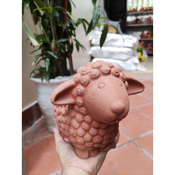 chậu gốm cừu