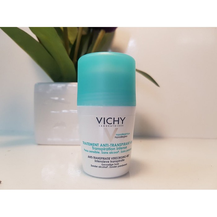 Lăn nách Vichy Pháp xanh - Nặng mùi, nhiều mồ hôi, khử mùi 48h - 50ml