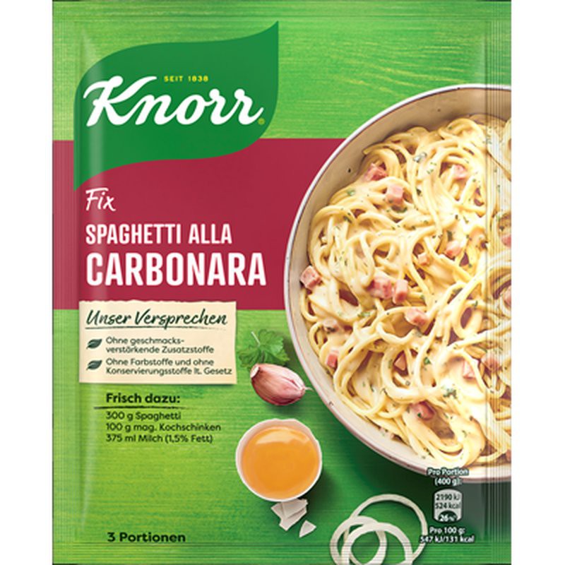 GIA VỊ MỲ Ý SỐT KEM KNORR CARBONARA - ĐỨC