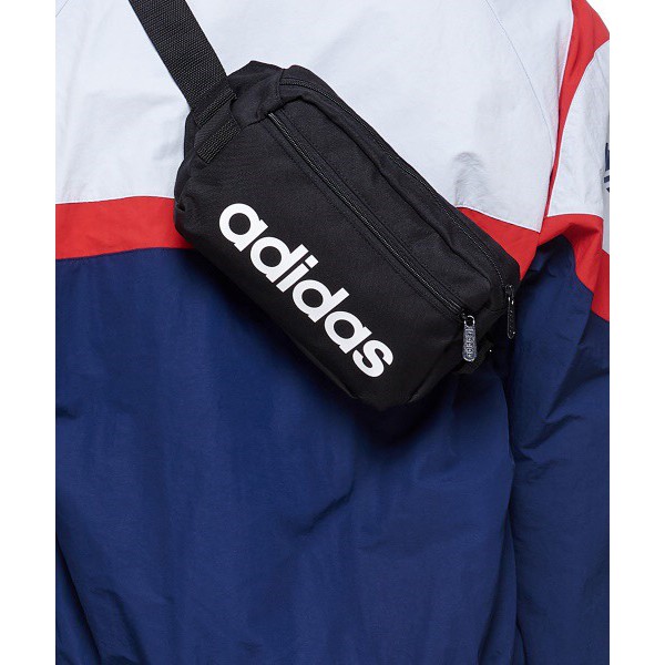✔️ [AUTHENTIC] Túi bao tử Adidas Linear Core Waist Bag - DT4827 | CAM KẾT CHÍNH HÃNG 100%