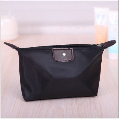 Túi đựng mỹ phẩm mini tiện dụng, túi đựng mỹ phẩm bằng da nhỏ xinh, chống nước, bóp nữ cầm tay có khóa kéo