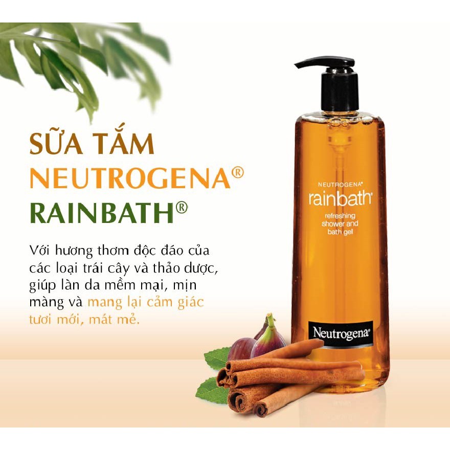 Sữa Tắm Neutrogena Rainbath Refreshing Shower &amp; Bath Gel Tươi Mát Và Mịn Màng 473ml