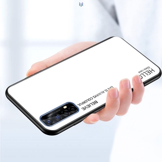 Ốp Lưng Mặt Gương Mỏng Màu Gradient Cho Realme 7