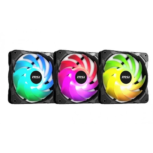 Bộ 3 Quạt Tản Nhiệt MSI Rainbow - ARGB Controller - Hàng chính hãng - Bảo hành 3 tháng