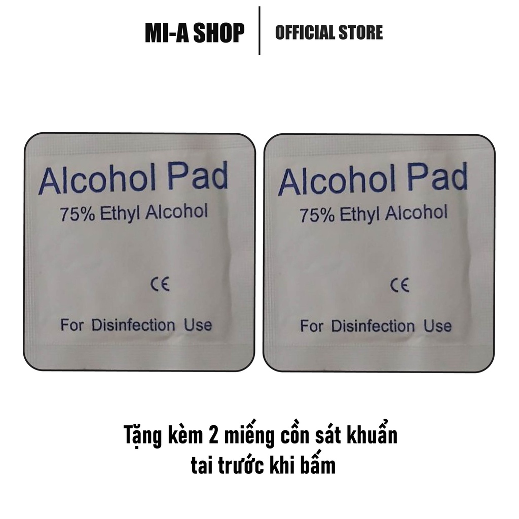 Đồ bấm lỗ tai (xỏ khuyên) cho người lớn, trẻ em, bé sơ sinh - xài 1 lần, an toàn, tiện lợi