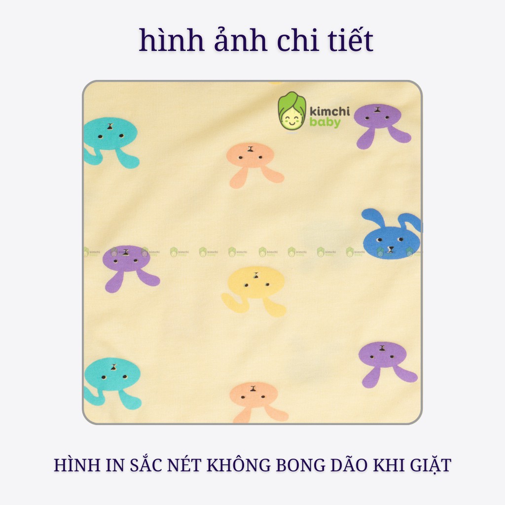 Bộ Dài Tay Cho Bé Gái, Bé Trai Minky Mom Vải Thun Lạnh Tai Thỏ Dễ Thương, Bộ Quần Áo Trẻ Em Mặc Nhà Thu Đông MKMTD2168