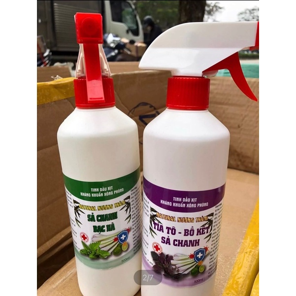 [KHO SỈ] Chai Xịt Phòng Hương Xả Chanh Bạc Hà, Xả Chanh Tía Tô Bồ Kết