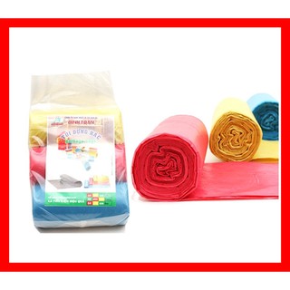 COMBO 3 cuộn túi đựng rác đủ màu, chất liệu tự phân hủy, được chọn size.