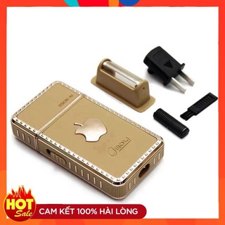 Máy Cạo Râu Quả Táo - Dùng Pin Sạc, Hai Chế Độ Cạo Dài, Cạo Ngắn, Có Gương Soi