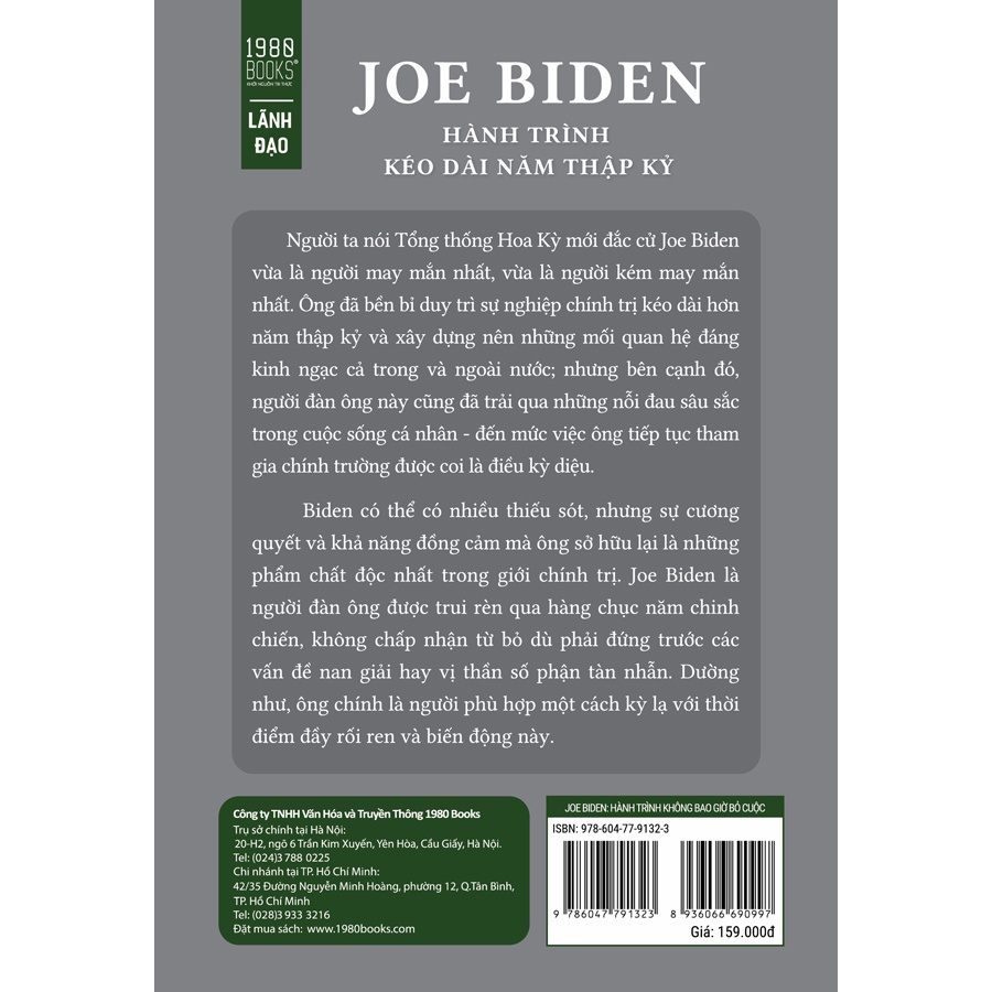 Sách - Joe Biden - Hành Trình Kéo Dài Năm Thập Kỷ (Evan Osnos- 1980 Books)