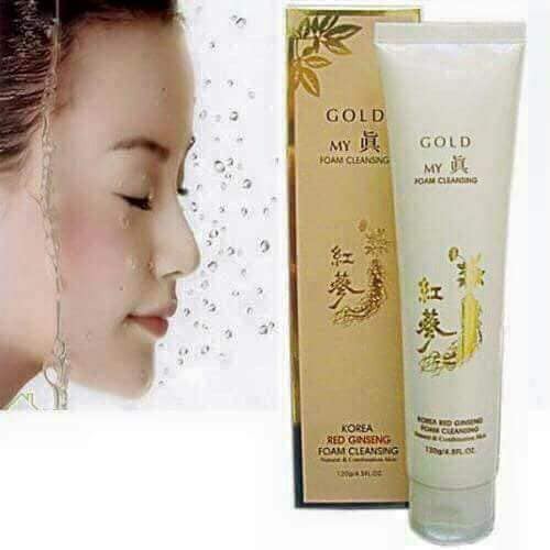 Sữa Rửa Mặt Sâm Vàng My Gold Hàn Quốc, Tuýp 120ml