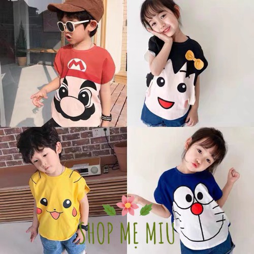 Áo Sát Nách Cho Bé Trai Và Bé Gái Hoạt hình 100% Cotton 8-45kg