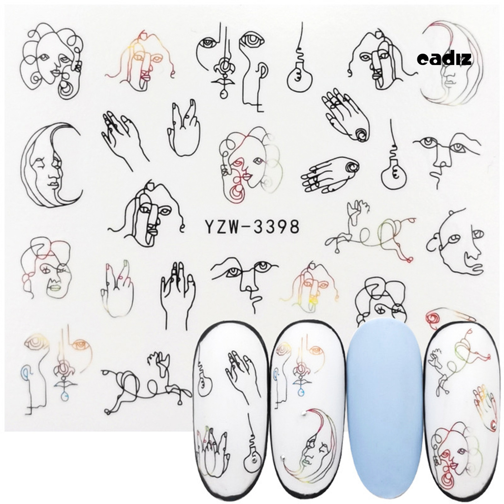 [Hàng mới về] Miếng Dán Trang Trí Móng Tay Nghệ Thuật Độc Đáo