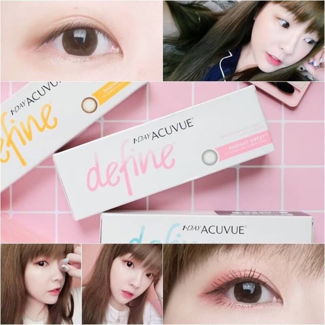 ACUVUE ( hàng nhập khẩu )kính áp tròng CẬN có màu sử dụng trong ngày ( hộp 30 cái )