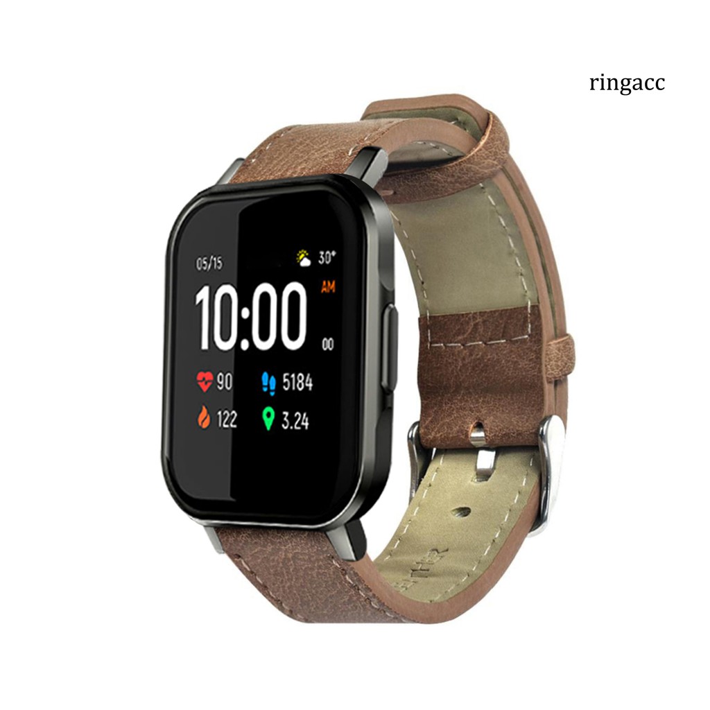 HAYLOU Dây Đeo Đồng Hồ Giả Da Phong Cách Cổ Điển Dành Cho Xiaomi Amilou Ls02