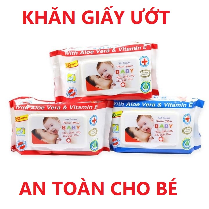 Gói khăn giấy ướt BaBy cho bé (100 tờ)