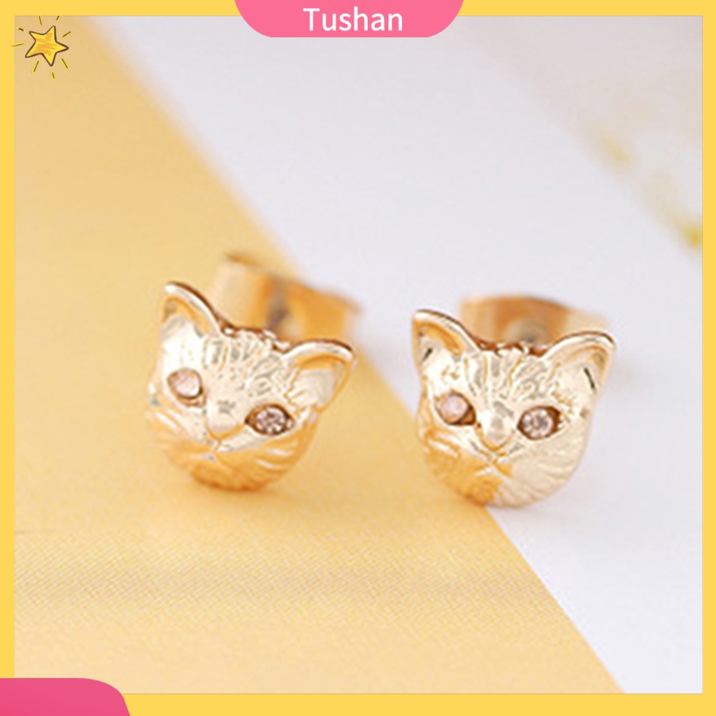 Đôi hoa tai hình chú mèo ngộ nghĩnh dành cho nữ